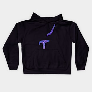 A gymnast vaulting Kids Hoodie